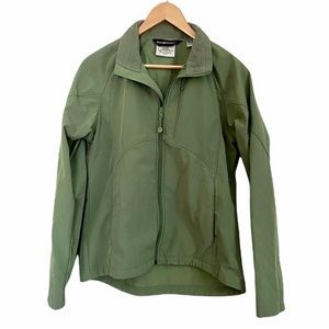 Womens Black Diamond Green Soft Shell Jacket Size Medium